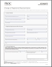 Change of Registered Representative
