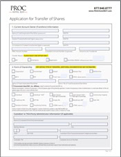 Transfers of Shares Application